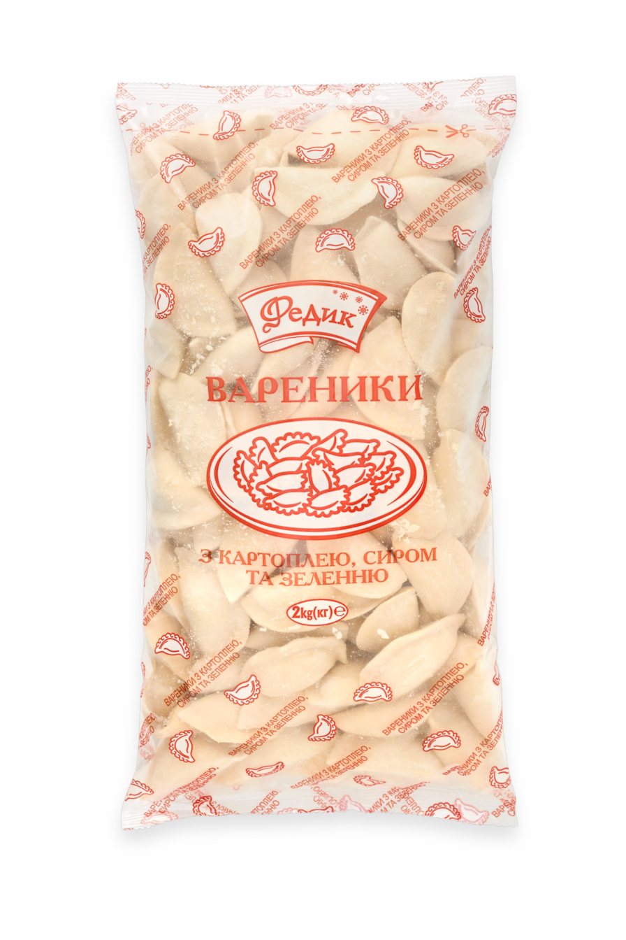 Вареники з картоплею,сиром та зеленю ТМ Федик
